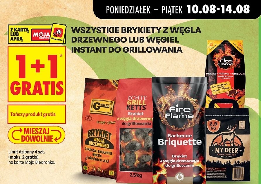 Brykiet w ofercie sklepu Biedronka