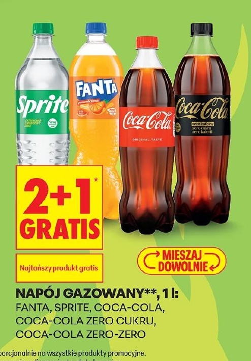 Napój gazowany w ofercie sklepu Biedronka