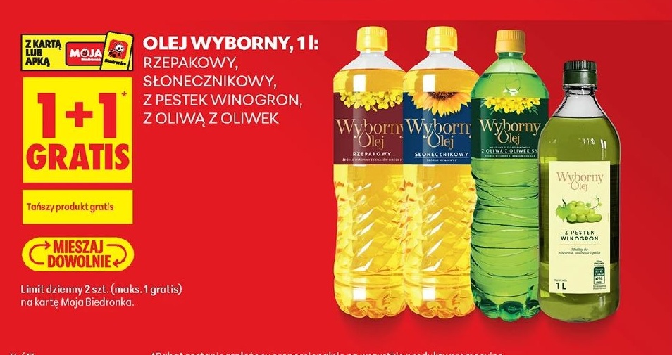 Olej wyborny w ofercie sklepu Biedronka