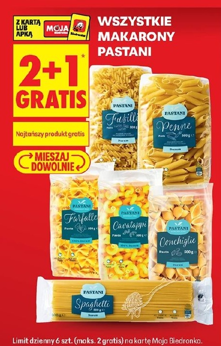 makaron Pastani w ofercie sklepu Biedronka
