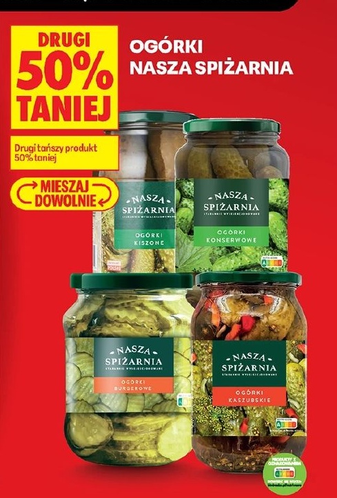 Ogórki Nasza Spiżarnia w ofercie sklepu Biedronka