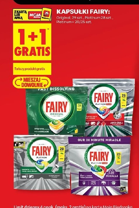 Kapsułki Fairy w ofercie sklepu Biedronka