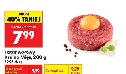 Tatar wołowy w ofercie sklepu Biedronka
