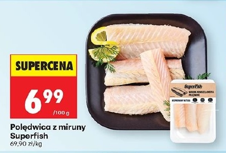 Poledwica z miruny Superfish w ofercie sklepu Biedronka