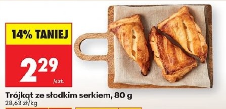 Trójkąt ze słodkim serkiem w ofercie sklepu Biedronka