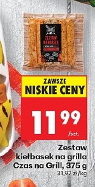 Zestaw kiełbasek na grilla w ofercie sklepu Biedronka
