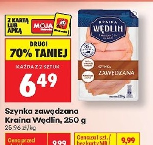 Szynka zawędzana w ofercie sklepu Biedronka