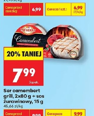 Ser camembert grill w ofercie sklepu Biedronka