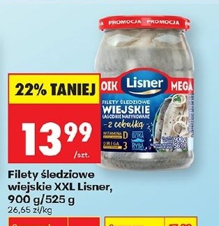 Filety śledziowe wiejskie XXL Lisner w ofercie sklepu Biedronka