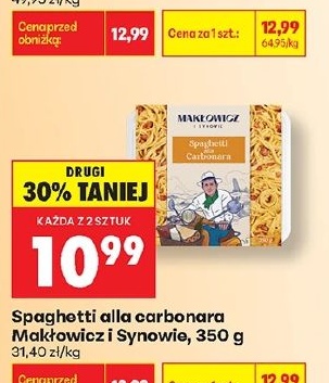 Spaghetti alla Carbonara w ofercie sklepu Biedronka