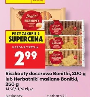 Biszkopty deserowe Bonitki w ofercie sklepu Biedronka