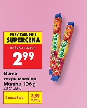 Guma rozpuszczalna Mamba w ofercie sklepu Biedronka