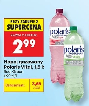 Napój gazowany Polaris Vital w ofercie sklepu Biedronka