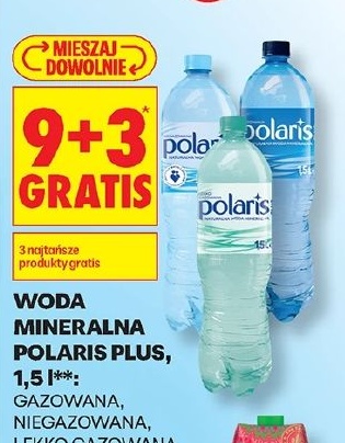Woda mineralna Polaris Plus w ofercie sklepu Biedronka