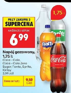 Napój gazowany w ofercie sklepu Biedronka