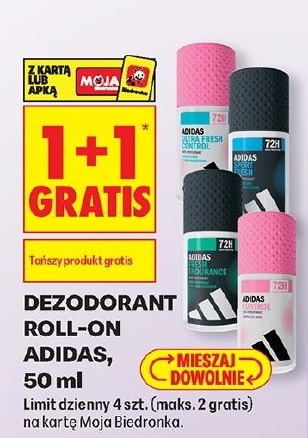 dezodorant roll-on Adidas w ofercie sklepu Biedronka