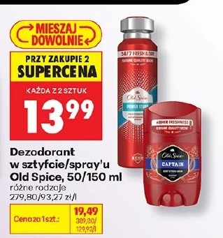 Dezodorant Old Spice w ofercie sklepu Biedronka