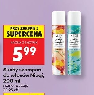 Suchy szampon do włosów Niuqi w ofercie sklepu Biedronka