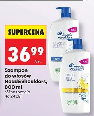 Szampon do włosów Head&Shoulders w ofercie sklepu Biedronka