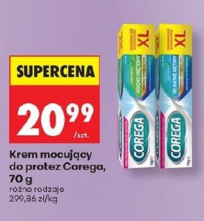 Krem mocujący do protez Corega w ofercie sklepu Biedronka