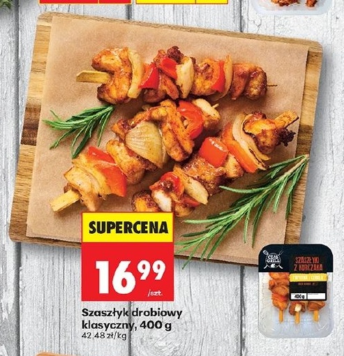 Szaszłyk drobiowy klasyczny w ofercie sklepu Biedronka