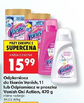 Odplamiacz do tkanin Vanish w ofercie sklepu Biedronka
