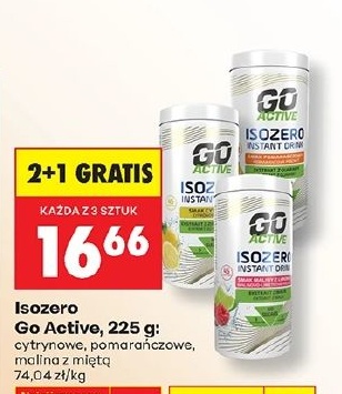Isozero Go Active w ofercie sklepu Biedronka