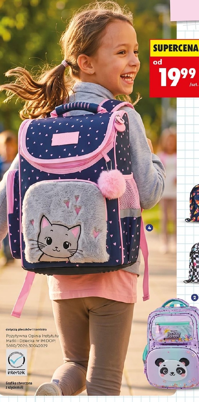 plecak w ofercie sklepu Biedronka