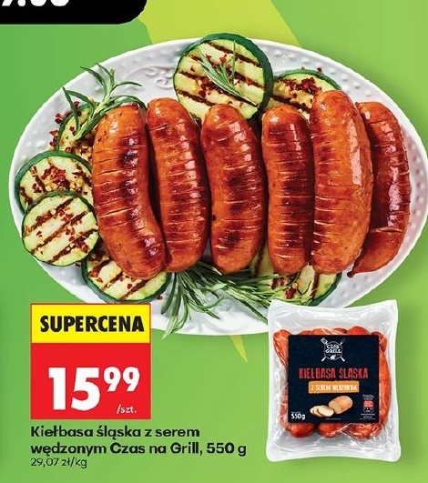 Kiełbasa śląska z serem wędzonym w ofercie sklepu Biedronka