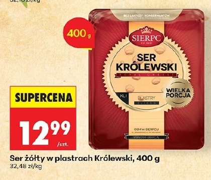Ser królewski w ofercie sklepu Biedronka