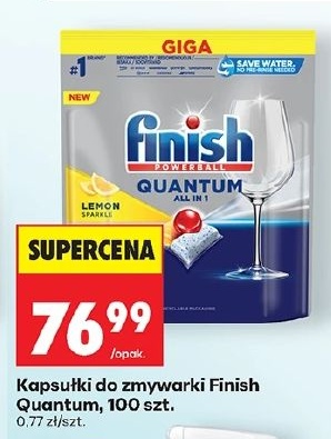 Kapsułki do zmywarki Finish Quantum w ofercie sklepu Biedronka