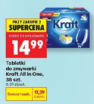 Tabletki do zmywarki Kraft All in One w ofercie sklepu Biedronka