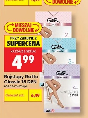 Rajstopy Gatta Classic 15 DEN w ofercie sklepu Biedronka
