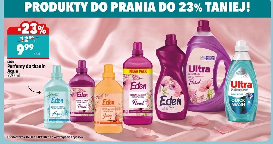 Perfumy do tkanin Eden Aqua w ofercie sklepu Biedronka