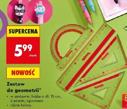 Zestaw do geometrii w ofercie sklepu Biedronka