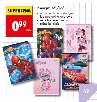 Zeszyt A5 w ofercie sklepu Biedronka