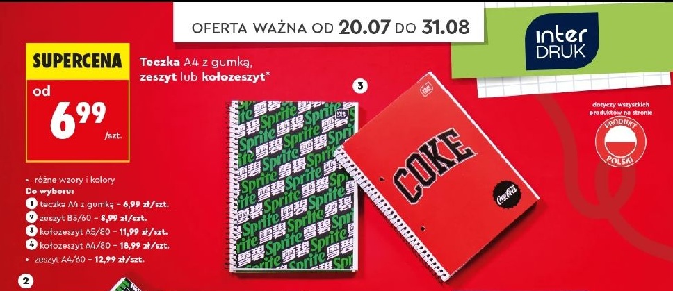 Teczka A4 z gumką w ofercie sklepu Biedronka