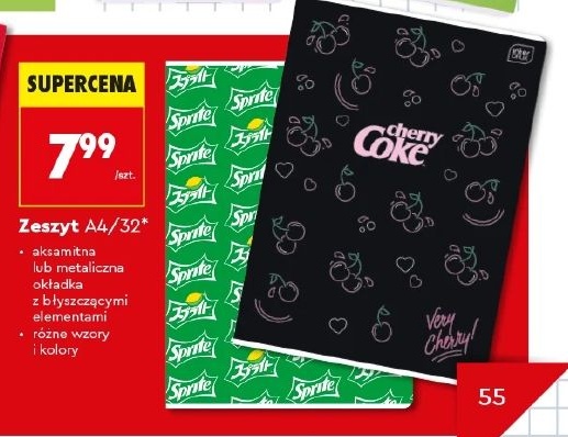 zeszyt w ofercie sklepu Biedronka