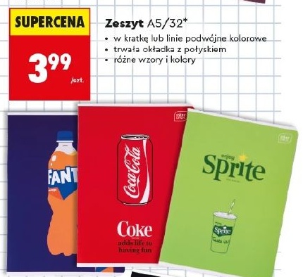 Zeszyt A5/32 w ofercie sklepu Biedronka