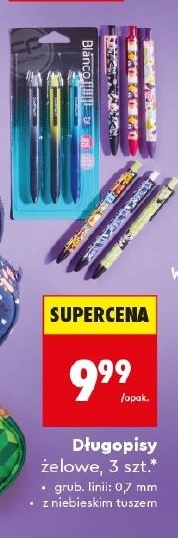 Długopisy żelowe w ofercie sklepu Biedronka