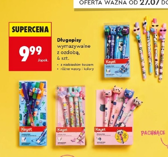Długopisy w ofercie sklepu Biedronka