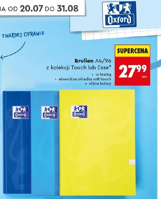 Brulion w ofercie sklepu Biedronka
