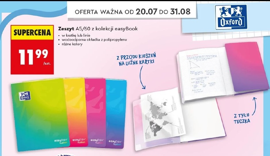 Zeszyt A5/60 w ofercie sklepu Biedronka