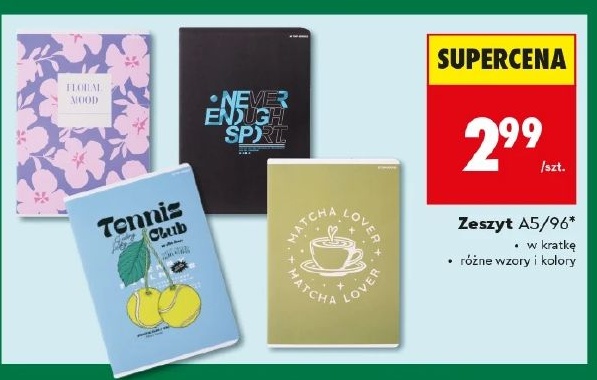 zeszyt w ofercie sklepu Biedronka