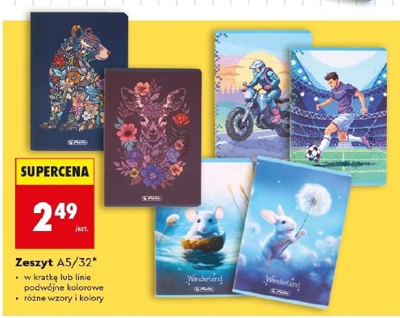 Zeszyt A5 w ofercie sklepu Biedronka