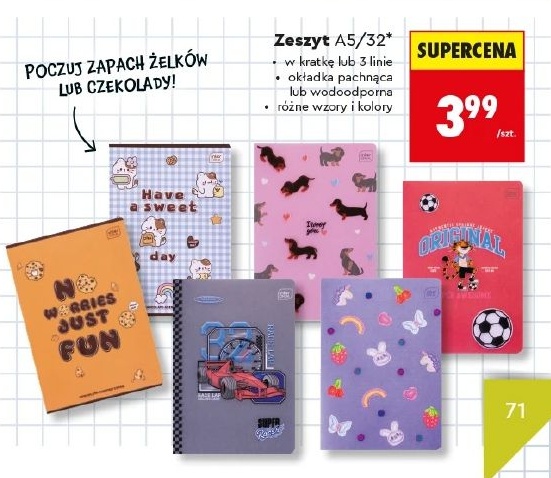 Zeszyt A5/32 w ofercie sklepu Biedronka