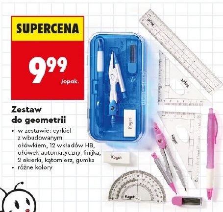 Zestaw do geometrii w ofercie sklepu Biedronka
