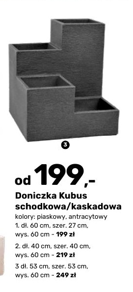 Doniczka Kubus w ofercie sklepu BRICOMARCHE