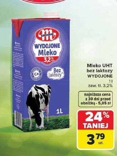 Mleko 3,2% w ofercie sklepu Carrefour