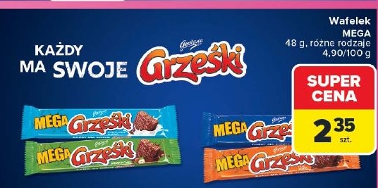 Wafelek Grześki mega w ofercie sklepu Carrefour